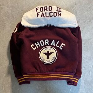 Vintage Henry Ford II Varsity Letterman Cheerleading Jacket